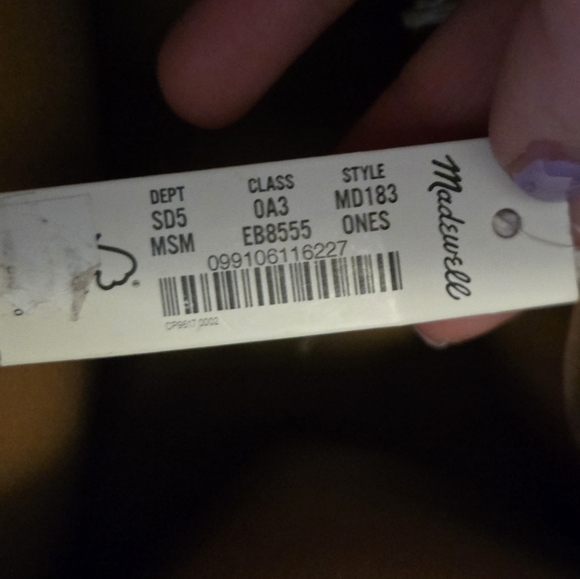 Madewell The Sydney Snake Leather Crossbody NWT - Picture 7 of 8